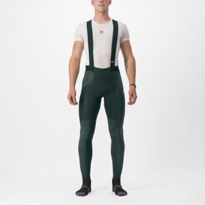 CASTELLI Cyklistické nohavice dlhé s trakmi - SORPASSO RoS - zelená XL