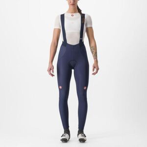CASTELLI Cyklistické nohavice dlhé s trakmi - SORPASSO RoS W - modrá M