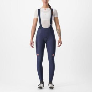 CASTELLI Cyklistické nohavice dlhé s trakmi - SORPASSO RoS W - modrá XS