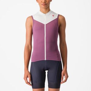 CASTELLI Cyklistický dres bez rukávov - SOLARIS - fialová XS