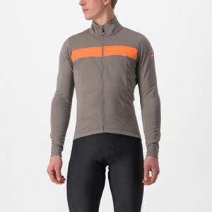 CASTELLI Cyklistická zateplená bunda - RADOPPIA 3 - hnedá 3XL