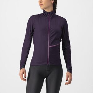 CASTELLI Cyklistická zateplená bunda - GO W - fialová XS