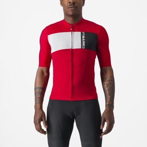 CASTELLI Cyklistický dres s krátkym rukávom - PROLOGO 7 - červená M