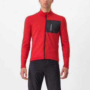 CASTELLI Cyklistický dres s dlhým rukávom zimný - UNLIMITED TRAIL - červená/šedá M