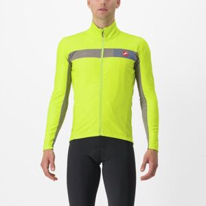 CASTELLI Cyklistická zateplená bunda - MORTIROLO 6S - žltá 3XL