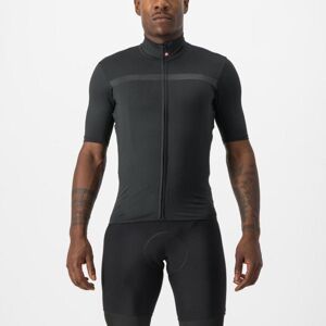 CASTELLI Cyklistický dres s krátkym rukávom - PRO THERMAL MID - čierna 2XL