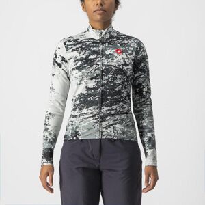 CASTELLI Cyklistický dres s dlhým rukávom zimný - UNLIMITED W THERMAL - šedá/biela S