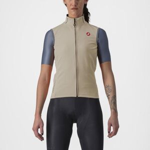 CASTELLI Cyklistická vesta - PERFETTO RoS 2 W - béžová XL