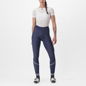 CASTELLI Cyklistické nohavice dlhé bez trakov - VELOCISSIMA THERMAL - modrá L