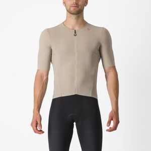 CASTELLI Cyklistický dres s krátkym rukávom - PREMIO BLACK - béžová 2XL
