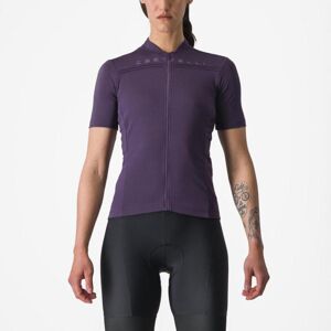 CASTELLI Cyklistický dres s krátkym rukávom - fialová L