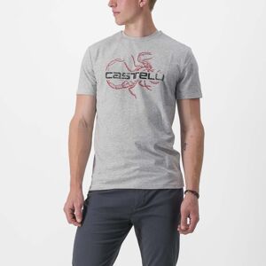 CASTELLI Cyklistické tričko s krátkym rukávom - FINALE - šedá S
