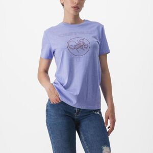 CASTELLI Cyklistické tričko s krátkym rukávom - PEDALARE - fialová L