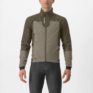 CASTELLI Cyklistická zateplená bunda - FLY TERMAL - béžová 2XL