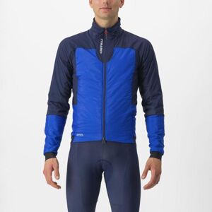 CASTELLI Cyklistická zateplená bunda - FLY TERMAL - modrá 3XL