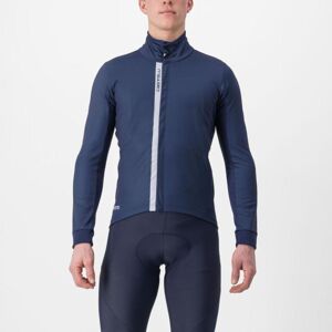 CASTELLI Cyklistická zateplená bunda - ENTRATA - modrá 3XL