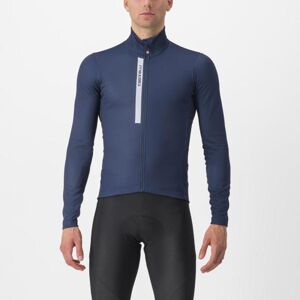 CASTELLI Cyklistický dres s dlhým rukávom zimný - ENTRATA THERMAL - modrá XS