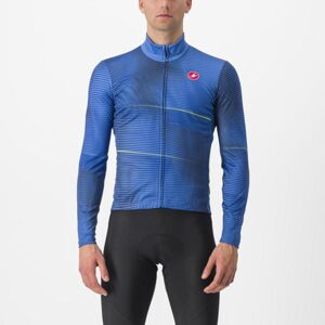 CASTELLI Cyklistický dres s dlhým rukávom zimný - RAFFICA - modrá L