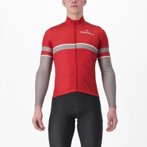 CASTELLI Cyklistický dres s dlhým rukávom zimný - RETTA - červená XS