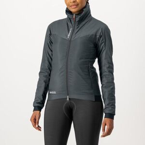 CASTELLI Cyklistická zateplená bunda - FLY THERMAL W - šedá L