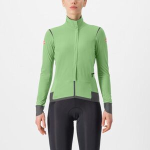 CASTELLI Cyklistická zateplená bunda - ALPHA FLIGHT ROS W - svetlo zelená M