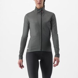 CASTELLI Cyklistická zateplená bunda - TRANSITION 2 W - šedá XS