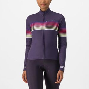 CASTELLI Cyklistický dres s dlhým rukávom zimný - OTTANTA - fialová M