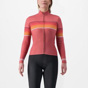 CASTELLI Cyklistický dres s dlhým rukávom zimný - OTTANTA - červená S