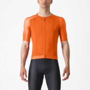 CASTELLI Cyklistický dres s krátkym rukávom - AERO RACE 7.0 - oranžová L