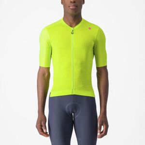 CASTELLI Cyklistický dres s krátkym rukávom - ESPRESSO - žltá XL