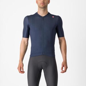 CASTELLI Cyklistický dres s krátkym rukávom - ESPRESSO - modrá XS