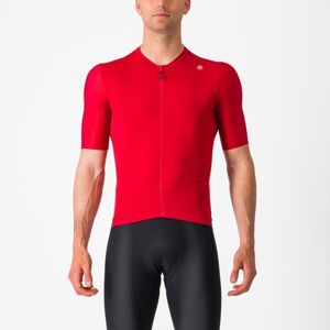 CASTELLI Cyklistický dres s krátkym rukávom - ESPRESSO - červená S