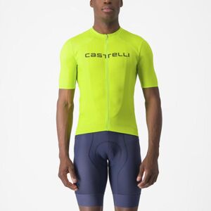 CASTELLI Cyklistický dres s krátkym rukávom - PROLOGO LITE - žltá
