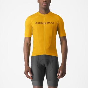 CASTELLI Cyklistický dres s krátkym rukávom - PROLOGO LITE - žltá S
