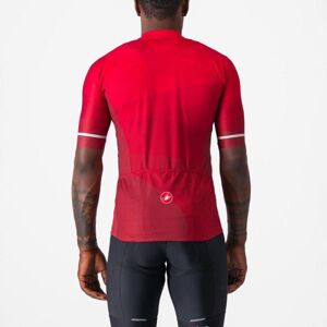 CASTELLI Cyklistický dres s krátkym rukávom - ORIZZONTE - červená S