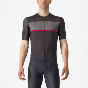 CASTELLI Cyklistický dres s krátkym rukávom - TRADIZIONE - antracitová 3XL