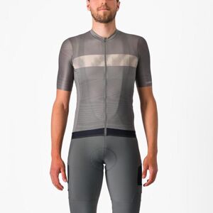 CASTELLI Cyklistický dres s krátkym rukávom - UNLIMITED ENDURANCE - šedá XL