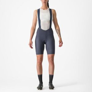 CASTELLI Cyklistické nohavice krátke s trakmi - ESPRESSO W DT - modrá XL
