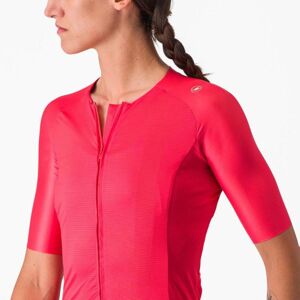 CASTELLI Cyklistický dres s krátkym rukávom - AERO PRO 7.0 W - ružová XS