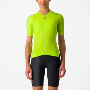 CASTELLI Cyklistický dres s krátkym rukávom - ESPRESSO W - žltá XL