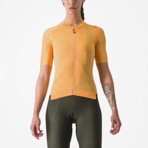 CASTELLI Cyklistický dres s krátkym rukávom - ESPRESSO W - oranžová XL