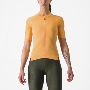 CASTELLI Cyklistický dres s krátkym rukávom - ESPRESSO W - oranžová S
