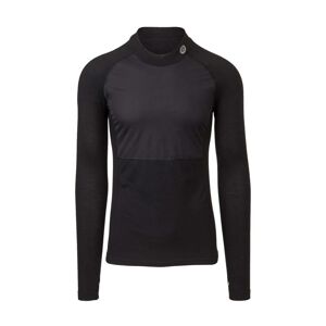 AGU Cyklistické tričko s dlhým rukávom - WINTER WIND BREAKER - čierna