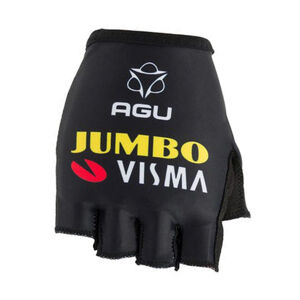 AGU Cyklistické rukavice krátkoprsté - JUMBO-VISMA 2021 - čierna XS