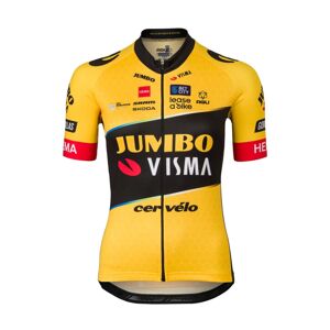 AGU Cyklistický dres s krátkym rukávom - JUMBO-VISMA 23 LADY - čierna/žltá L