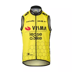 AGU Cyklistická vesta - REPLICA VISMA | LEASE A BIKE 2024 - žltá/čierna XL