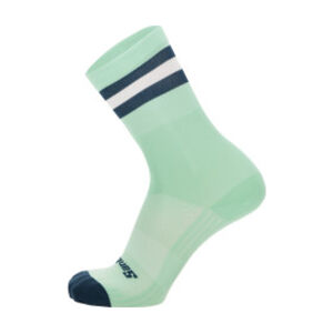 SANTINI Cyklistické ponožky klasické - BENGAL - svetlo zelená