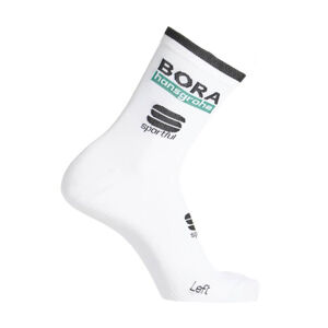 SPORTFUL Cyklistické ponožky klasické - BORA HANSGROHE 2021 - biela