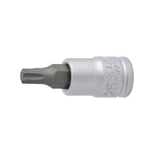 UNIOR hlavica - TORX 1/4", TX 25 - strieborná