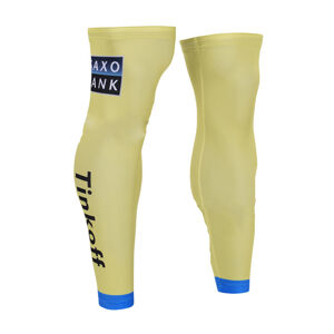BONAVELO Cyklistické návleky na nohy - TINKOFF SAXO 2015 - žltá/modrá